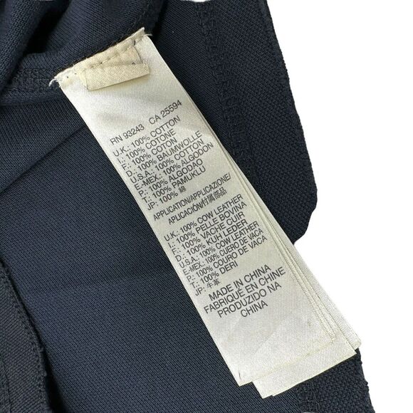 DIESEL Men's Navy Blue Raw Trim Short Sleeve Polo Shirt Regular Fit See Measure - Picture 11 of 13